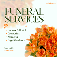 Funeral Flowers Instagram Post