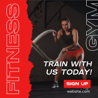 Train With Us Instagram Post