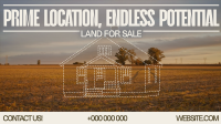 Minimalist Land For Sale Facebook Event Cover