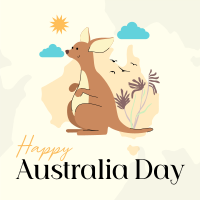 Kangaroo Australia Day Instagram Post