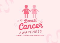 Breast Cancer Awareness Postcard