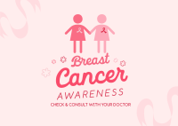 Breast Cancer Awareness Postcard