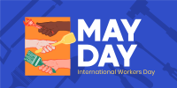 Hand in Hand on May Day Twitter Post