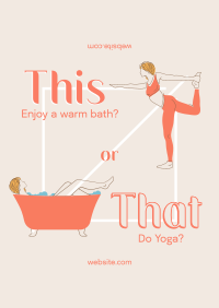 This or That Wellness Poster