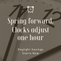 Calm Daylight Savings Reminder Linkedin Post