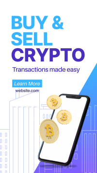 Buy & Sell Crypto Facebook Story