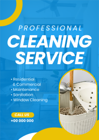 Professional Cleaning Service Poster