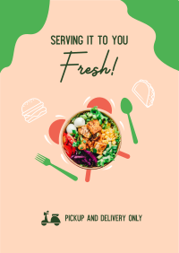 Fresh Vegan Bowl Flyer