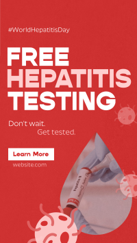 Textured Hepatitis Testing Instagram Story