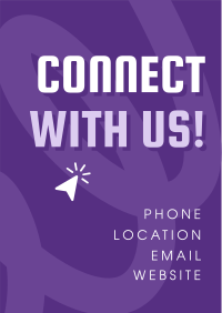 Minimalist Connect With Us Flyer