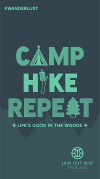 Minimalist Camping Quote YouTube Short