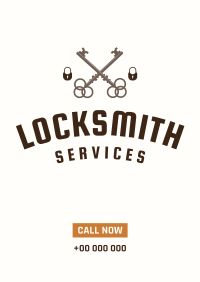 Locksmith Emblem Poster