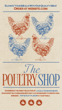 Modern Nostalgia Poultry Shop Instagram Reel Image Preview