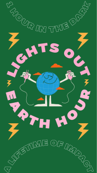 Earth Hour Lights Out Facebook Story