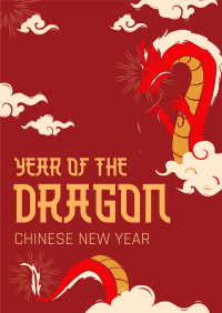 Chinese Dragon Zodiac Poster