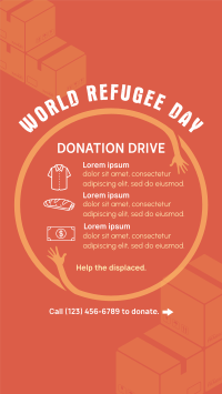 World Refugee Day Donations Instagram Story