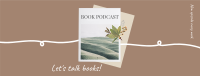 Book Podcast Facebook Cover Design