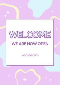 Welcome Now Open Poster