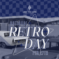 Nostalgic Retro Day Instagram Post Design