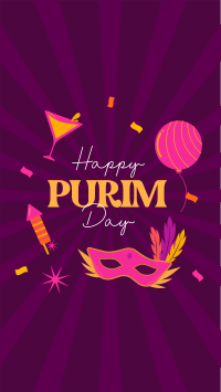 Purim Celebration Facebook Story