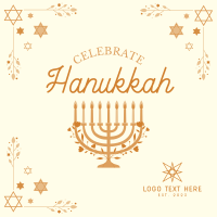 Hannukah Celebration Instagram Post Design