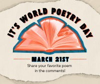 Poetry Day Book Facebook Post