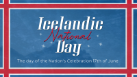 Textured Icelandic National Day Animation
