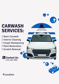 New Carwash Company Flyer