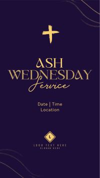 Minimalist Ash Wednesday Instagram Story Design