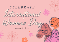 Celebrate Women's Day Postcard