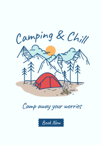 Camping and Chill Poster