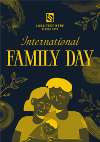 Floral Family Day Poster