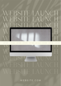 Minimalist Website Launch Poster