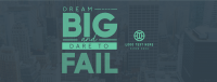 Dreaming Big Facebook Cover