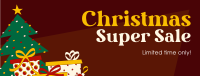 Christmas Super Sale Facebook Cover