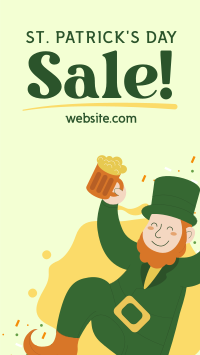 St. Patrick's Greeting Promo Sale Instagram Story