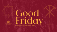 Minimalist Good Friday Greeting  YouTube Video Image Preview