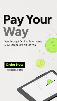 Digital Online Payment YouTube Short Design