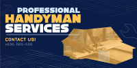 Modern Handyman Service Twitter Post Design