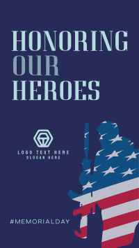 Remembering Our Heroes Instagram Story Design