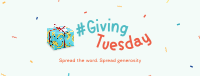 Quirky Giving Tuesday Facebook Cover Image Preview