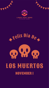 Dias De Los Muertos Greeting Facebook Story