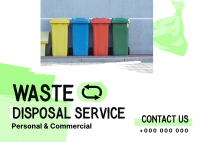 Waste Disposal Management Postcard