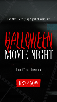 Halloween Movie Night TikTok Video