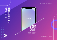 Digital Bootcamp Postcard Design