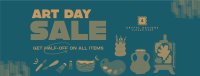 Art Materials Sale Facebook Cover Image Preview