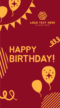 Quirky Happy Birthday  Facebook Story