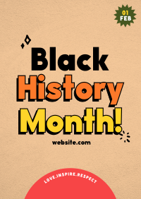 Funky Black History Poster