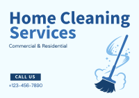 Home Cleaning Services Postcard