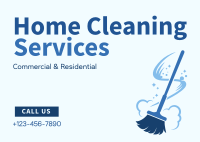 Home Cleaning Services Postcard Image Preview